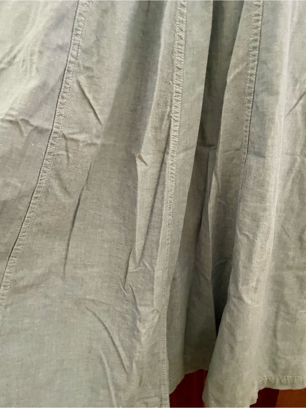 Vintage ChausSport Chambray Side-Buttons Maxi Skirt Size S - Picture 4 of 12